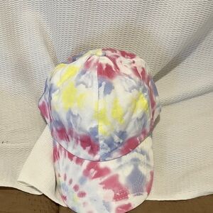 David and Young Tie-Dye Kids Hat - Pink, Yellow, Blue